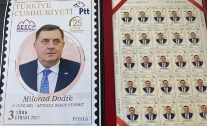 PTT puluna Dodik’in resmi basıldı: Tepkiler çığ oldu